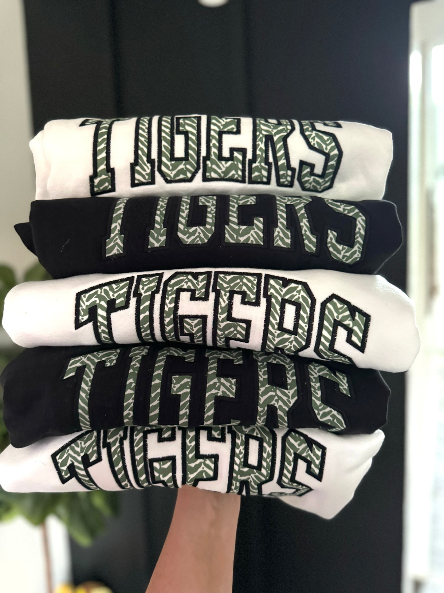 Yorktown Tigers Applique Crewneck