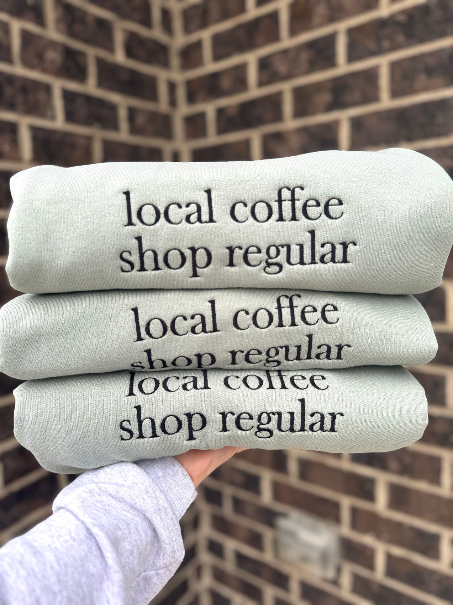 Local Coffee Shop Regular Crewneck